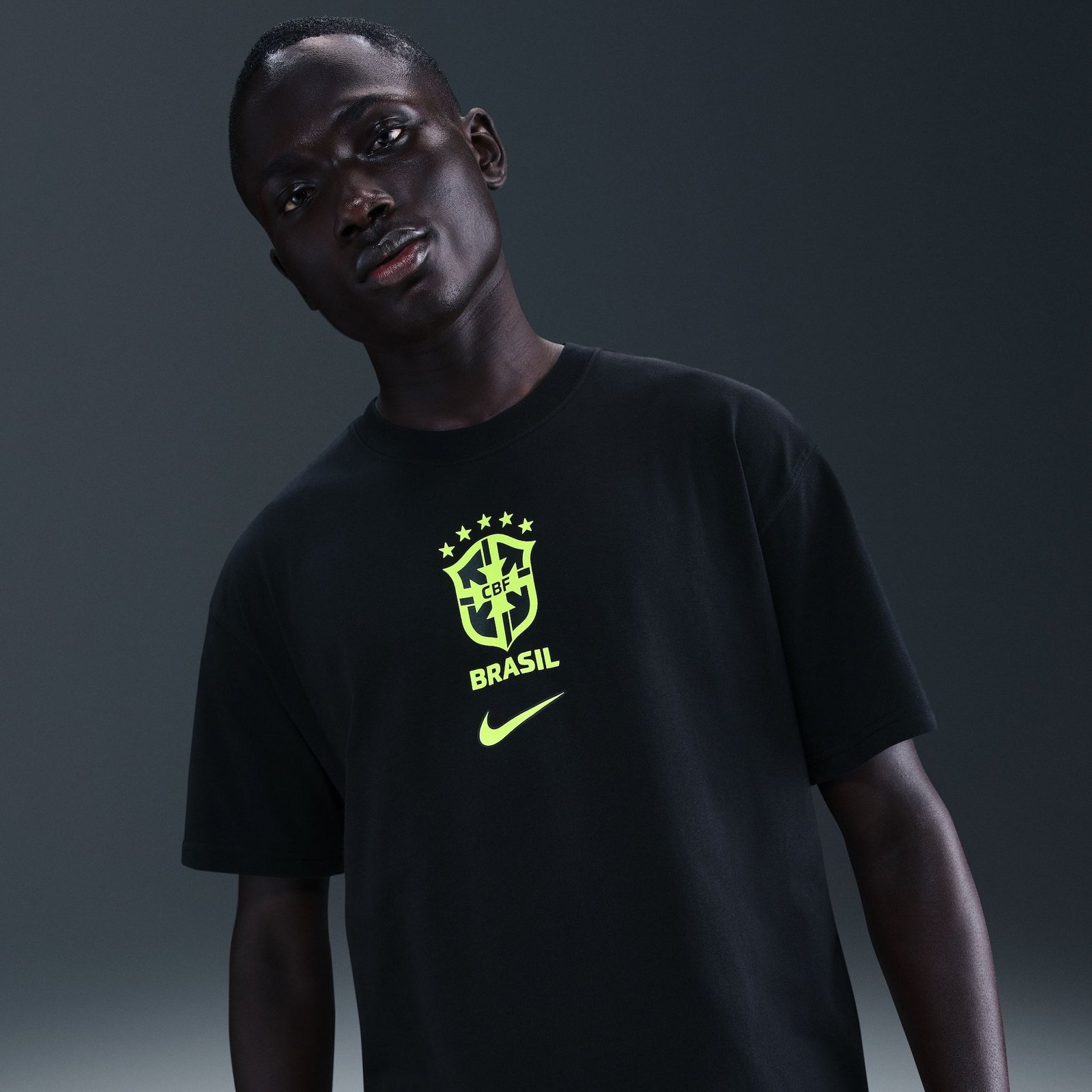 Camiseta de Goleiro Brasil Nike Premium Masculina Camiseta de Goleiro Brasil Nike Premium Masculina
