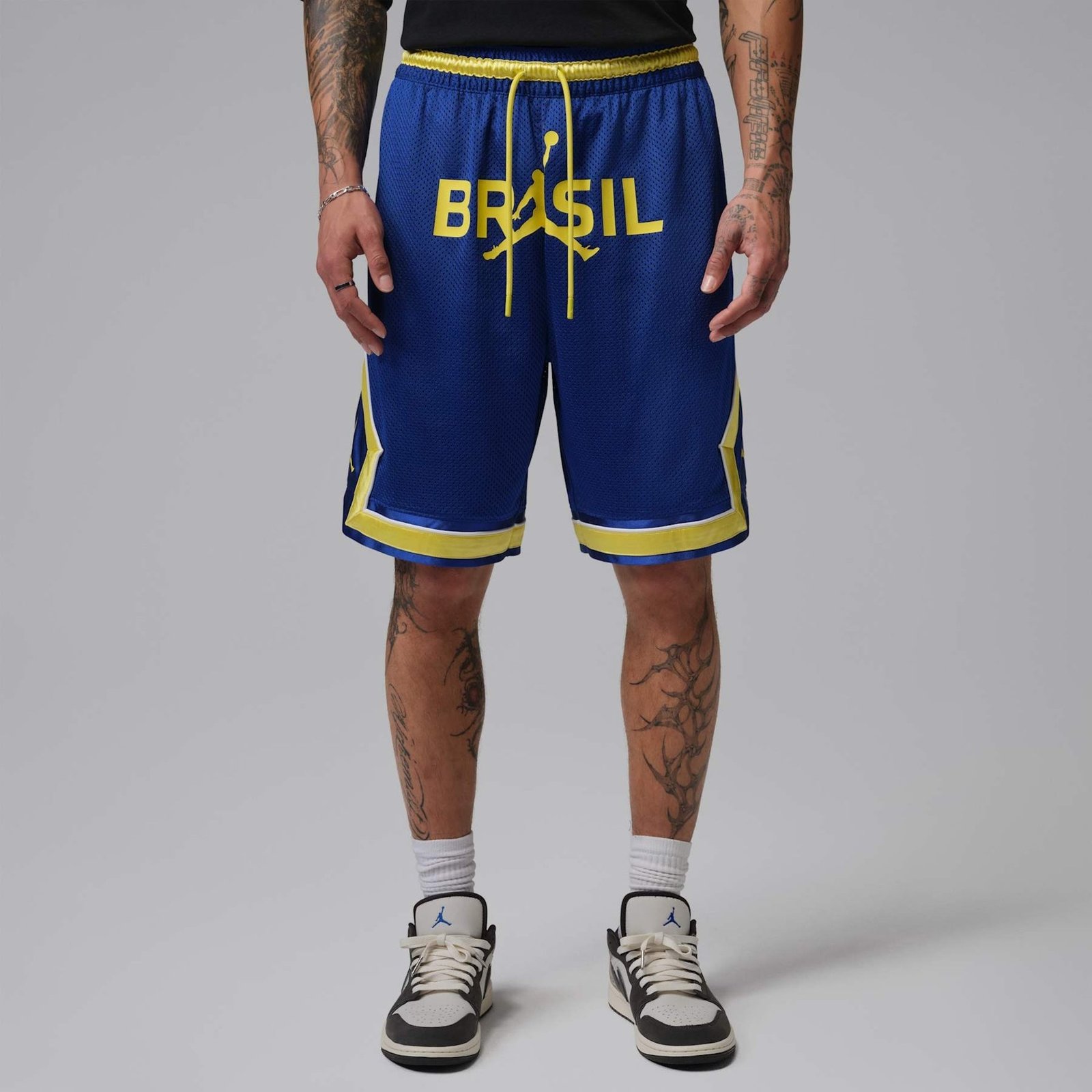 Shorts Brasil Jordan Mesh Diamond Masculino Shorts Brasil Jordan Mesh Diamond Masculino