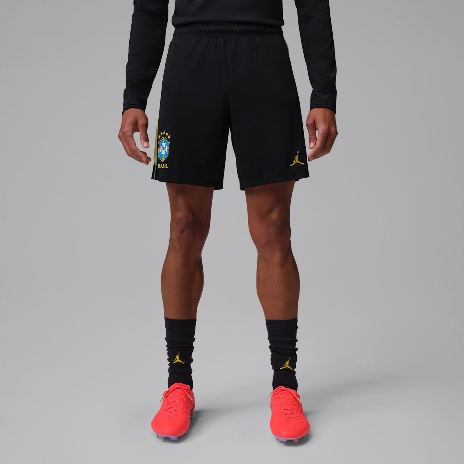 Shorts Brasil Jordan Academy Pro 2026 Treino Masculino Shorts Brasil Jordan Academy Pro 2026 Treino Masculino