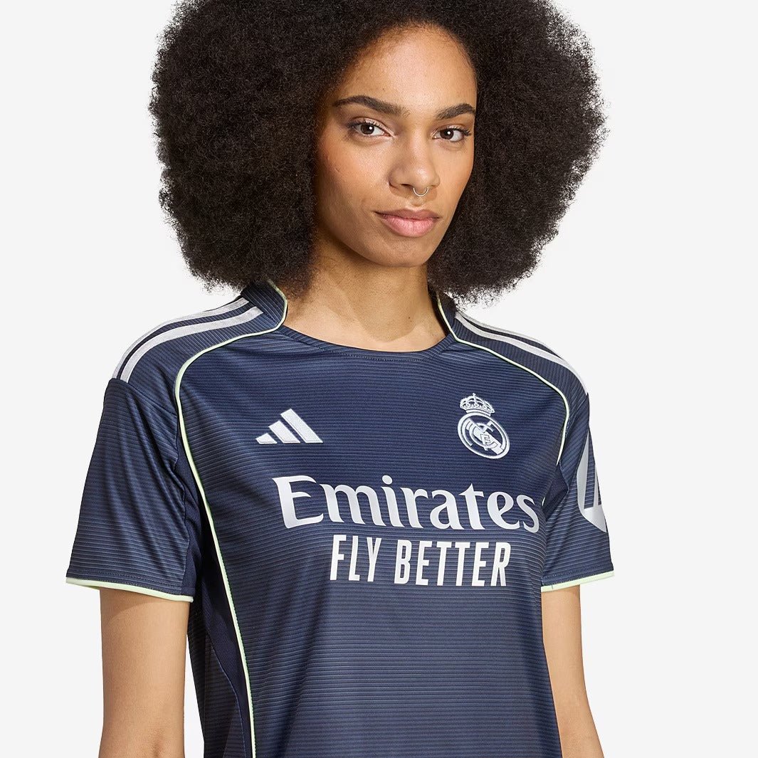 Camisa Feminina adidas Real Madrid 2025/26 II Camisa Feminina adidas Real Madrid 2025/26 II