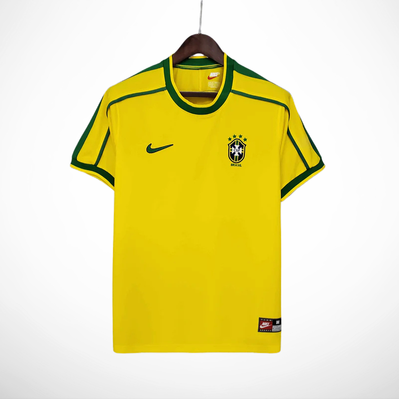 Camisa Seleção Brasil Home - Retrô 1998 Camisa Seleção Brasil Home - Retrô 1998