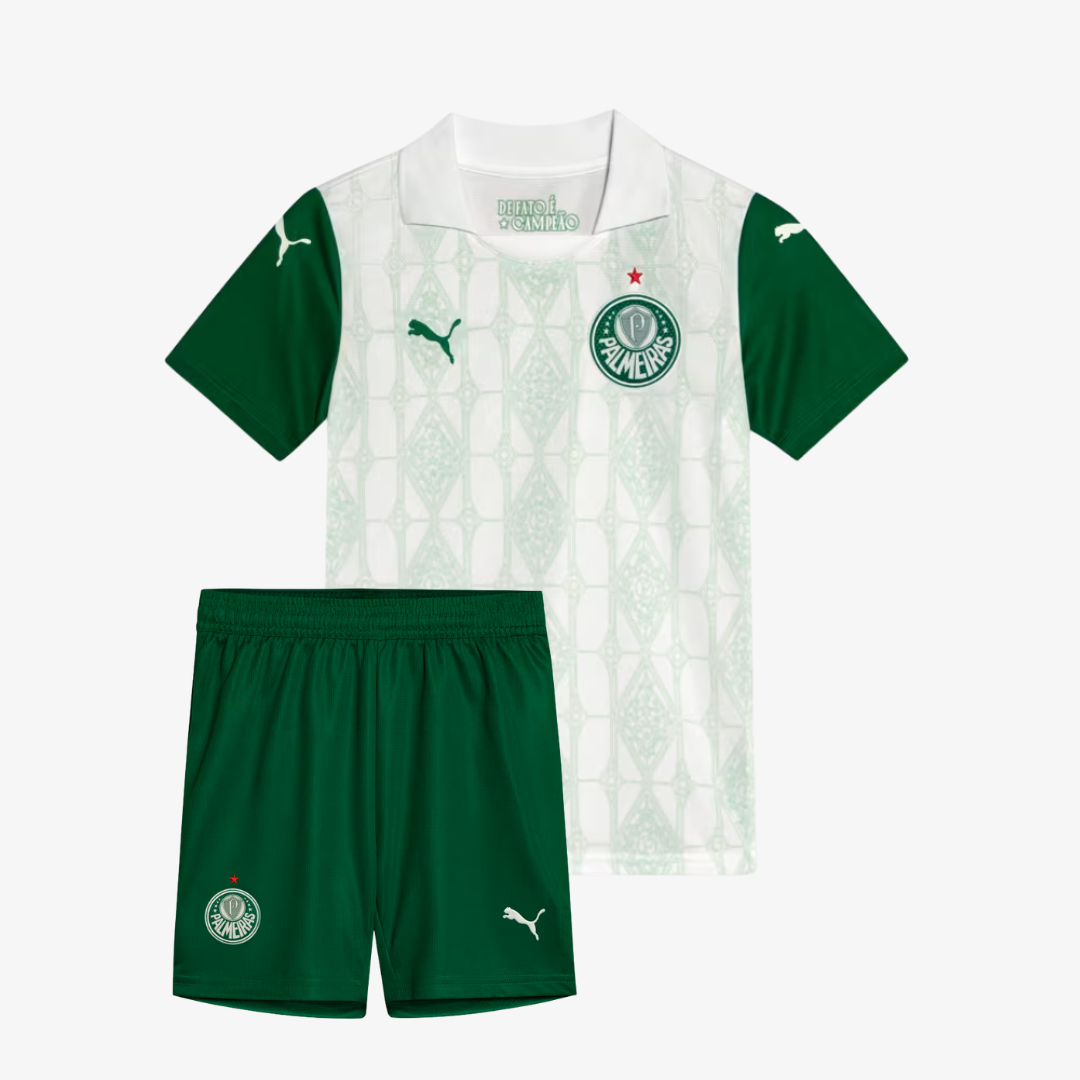 Conjunto Infantil Puma Palmeiras 2025/26 II Conjunto Infantil Puma Palmeiras 2025/26 II