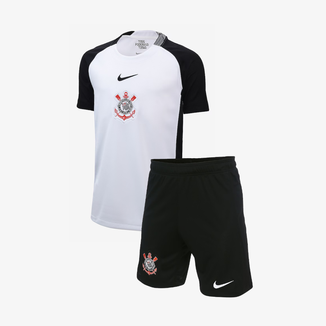 Conjunto Infantil Nike Corinthians 2025/26 I Conjunto Infantil Nike Corinthians 2025/26 I