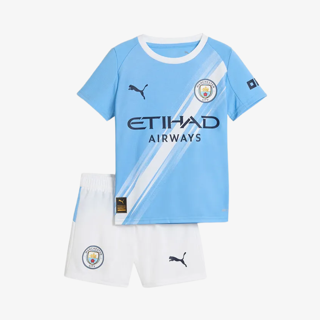 Conjunto Infantil Puma Manchester City 2025/26 I Conjunto Infantil Puma Manchester City 2025/26 I