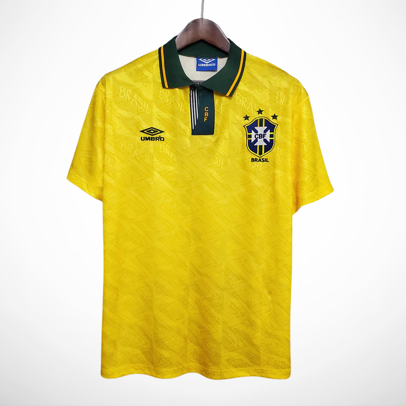 Camisa Seleção Brasil Home - Retrô 1991/92 Camisa Seleção Brasil Home - Retrô 1991/92