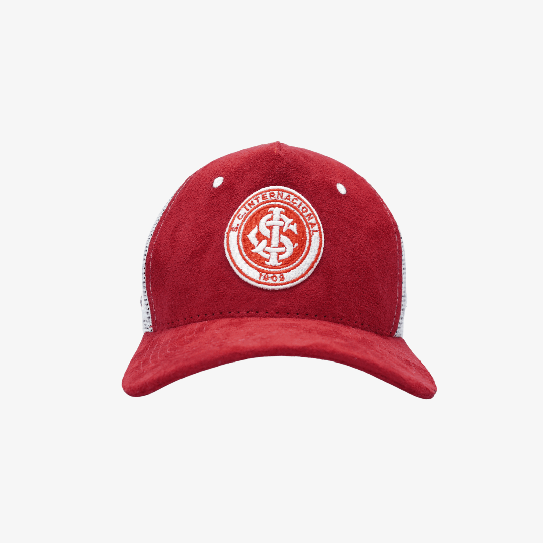 Boné Trucker Internacional Tela - Vermelho Boné Trucker Internacional Tela - Vermelho