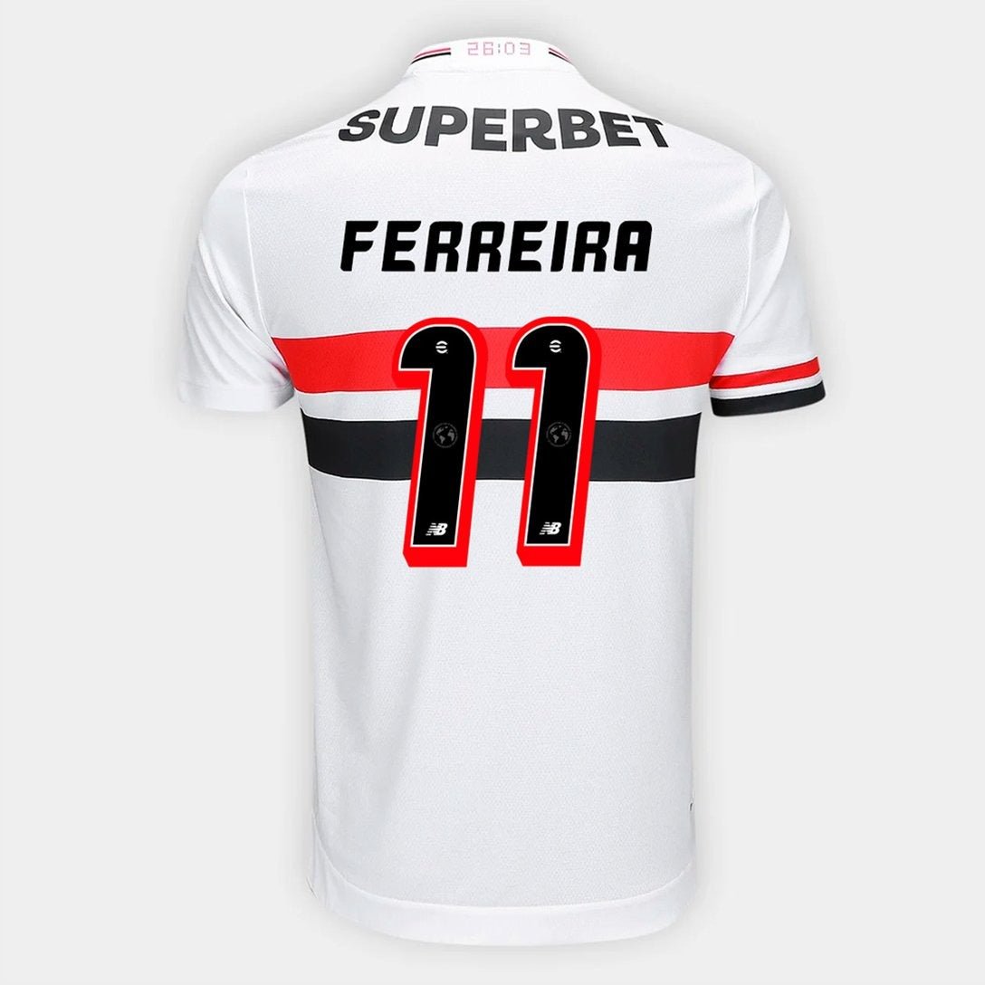 Camisa São Paulo 2025/26 I FERREIRA N° 11 Camisa São Paulo 2025/26 I FERREIRA N° 11