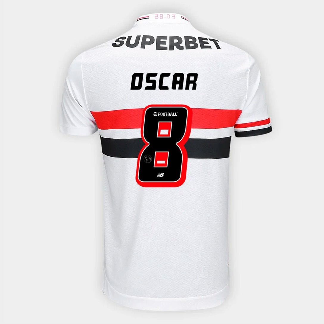 Camisa São Paulo 2025/26 I OSCAR N° 8 Camisa São Paulo 2025/26 I OSCAR N° 8
