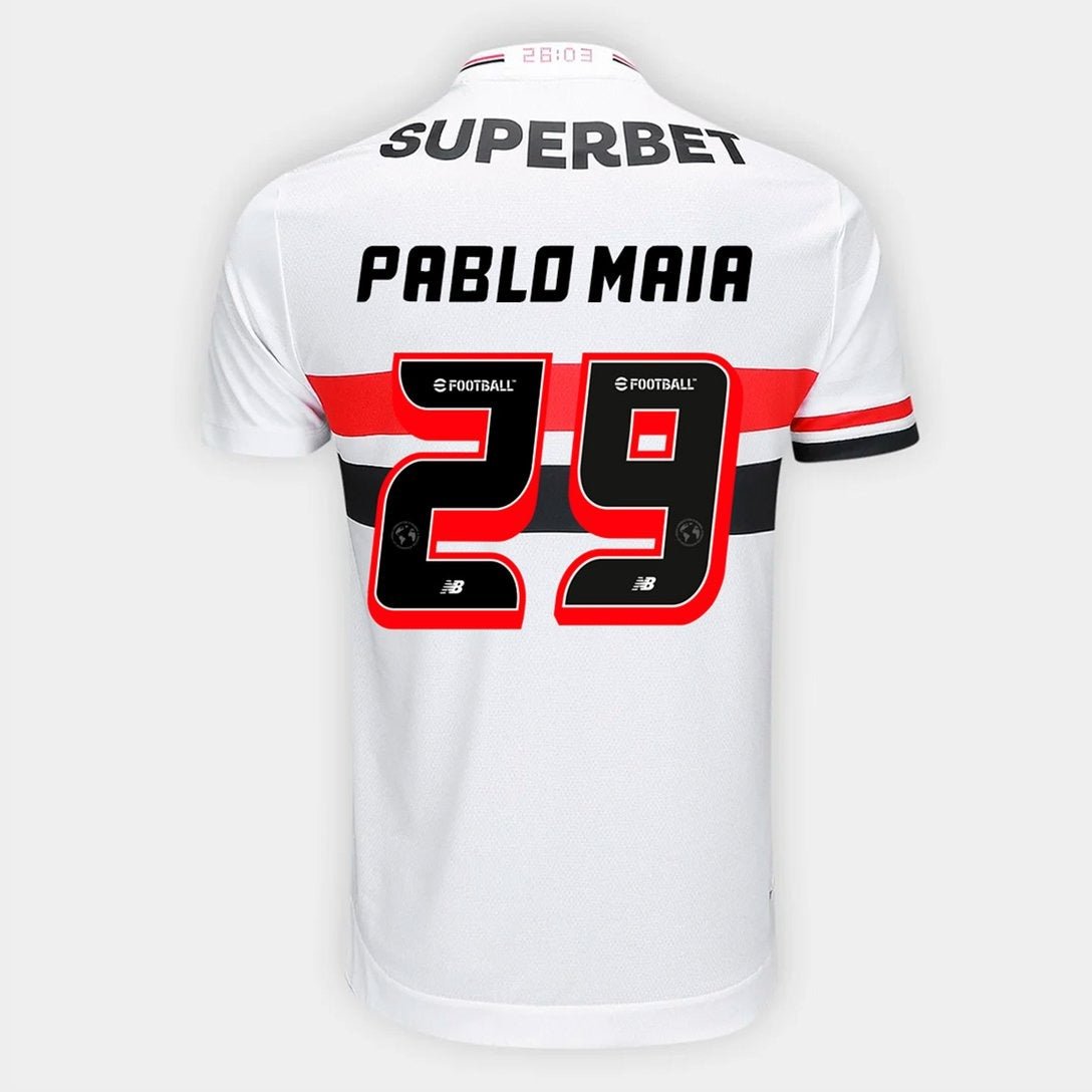 Camisa São Paulo 2025/26 I PABLO MAIA N° 29 Camisa São Paulo 2025/26 I PABLO MAIA N° 29