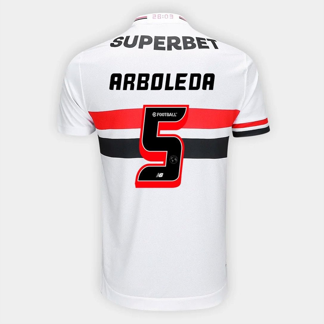 Camisa São Paulo 2025/26 I ARBOLEDA N° 5 Camisa São Paulo 2025/26 I ARBOLEDA N° 5