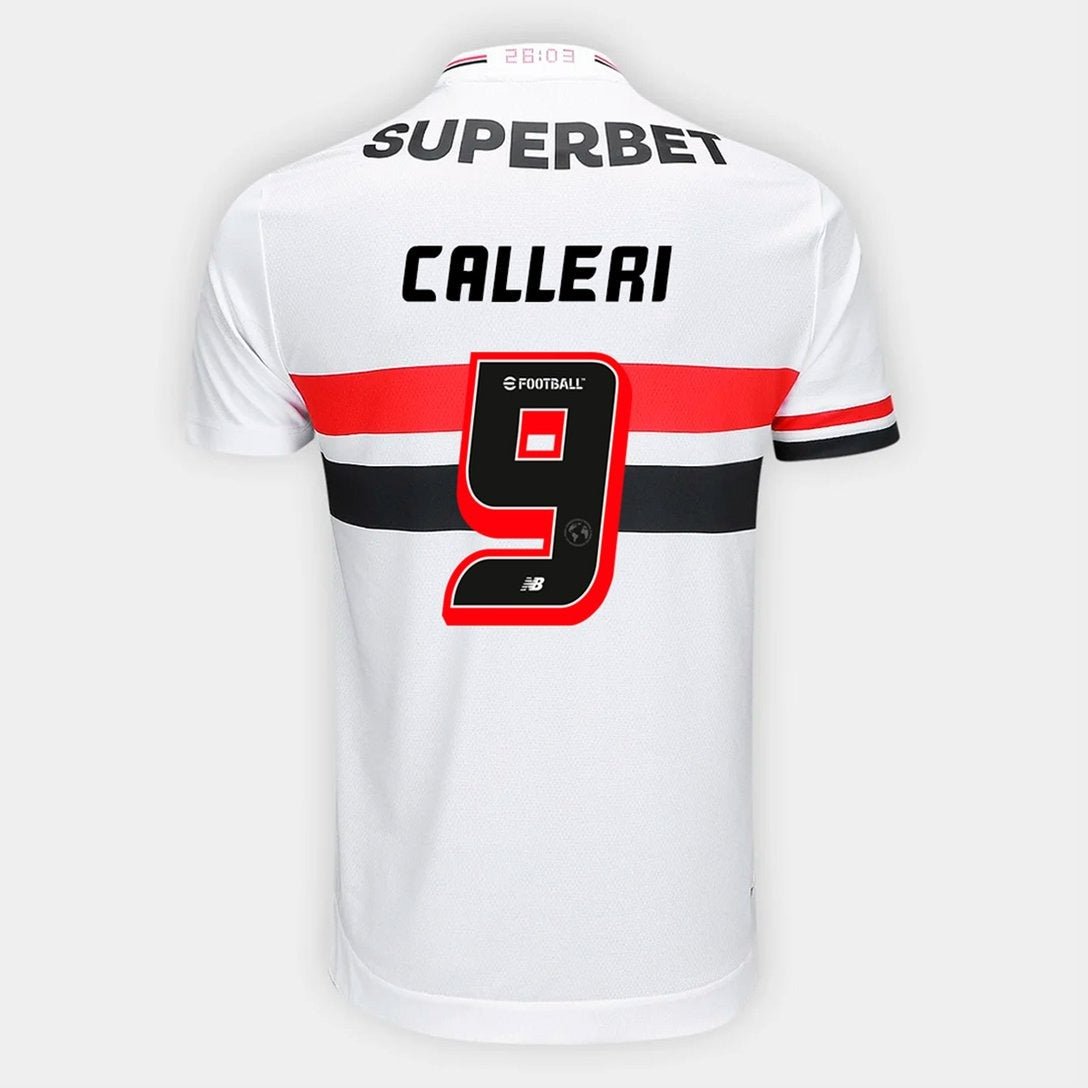 Camisa São Paulo 2025/26 I CALLERI N° 9 Camisa São Paulo 2025/26 I CALLERI N° 9