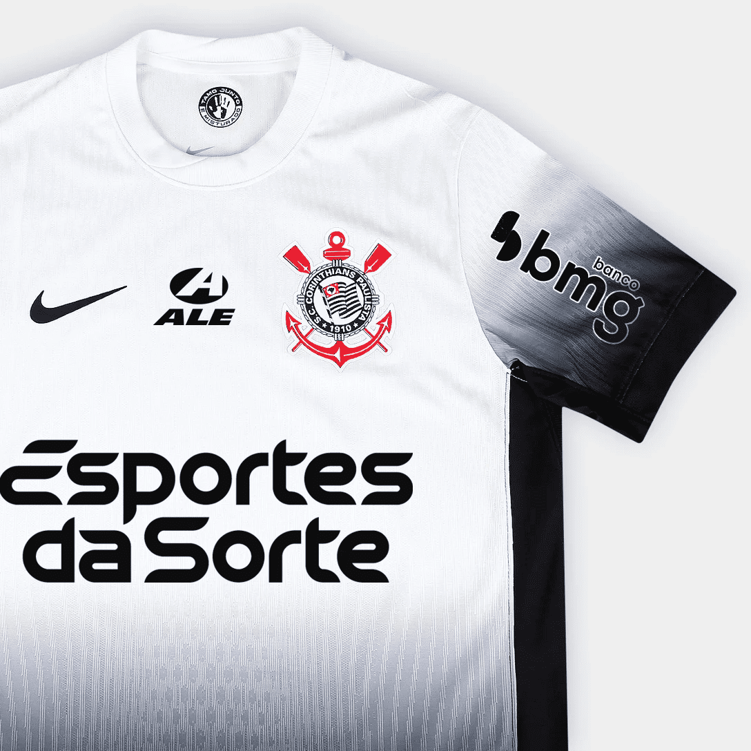 Camisa Nike Corinthians 2024/25 I Jogador Com Patrocínios Camisa Nike Corinthians 2024/25 I Jogador Com Patrocínios