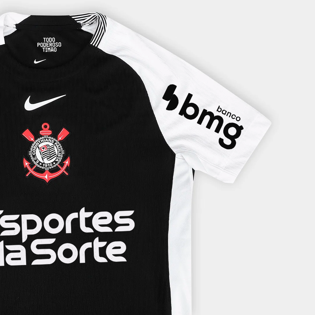 Camisa Nike Corinthians 2025/26 II Jogador Com Patrocínios Camisa Nike Corinthians 2025/26 II Jogador Com Patrocínios