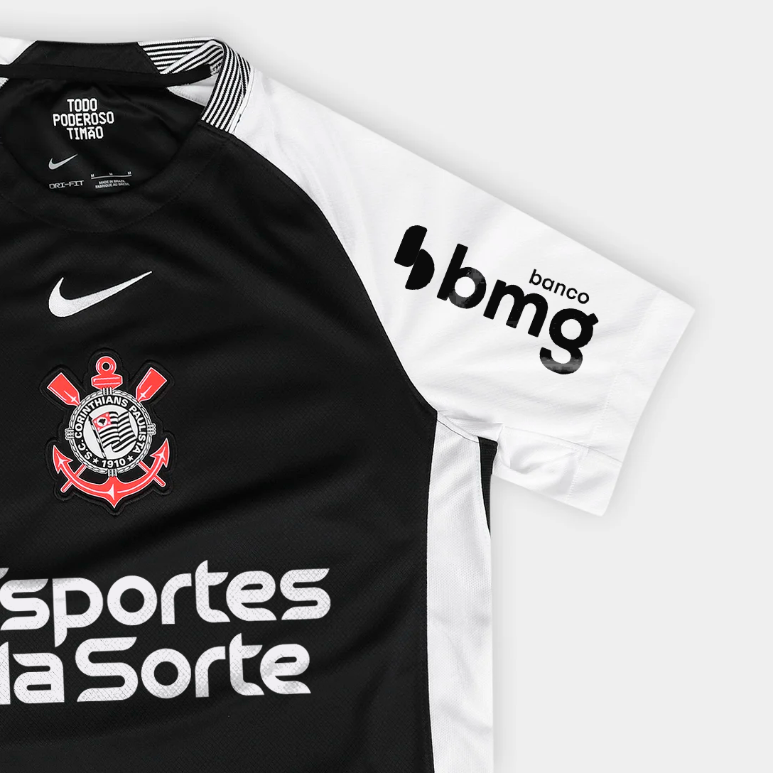 Camisa Feminina Nike Corinthians 2025/26 II Torcedor Com Patrocínios Camisa Feminina Nike Corinthians 2025/26 II Torcedor Com Patrocínios