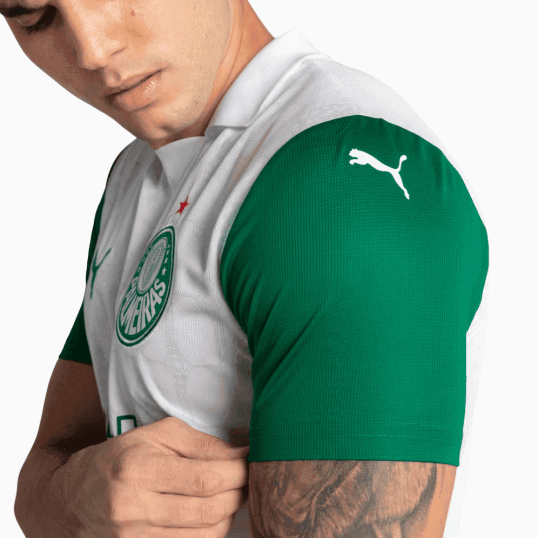 Camisa Puma Palmeiras 2025/26 II - Paulinho N° 10 Camisa Puma Palmeiras 2025/26 II - Paulinho N° 10