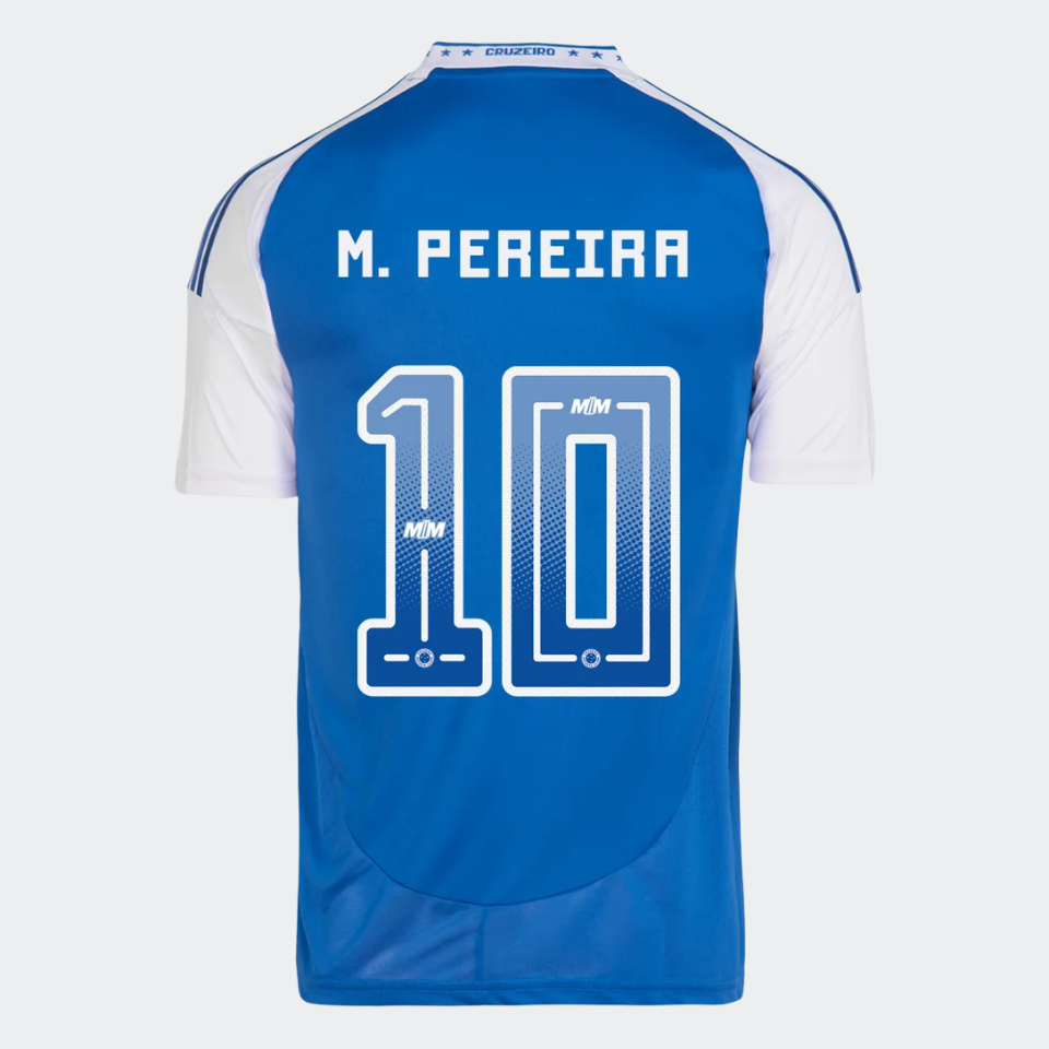 Camisa Adidas Cruzeiro 2025/26 I - M. PEREIRA Nº 10 Camisa Adidas Cruzeiro 2025/26 I - M. PEREIRA Nº 10