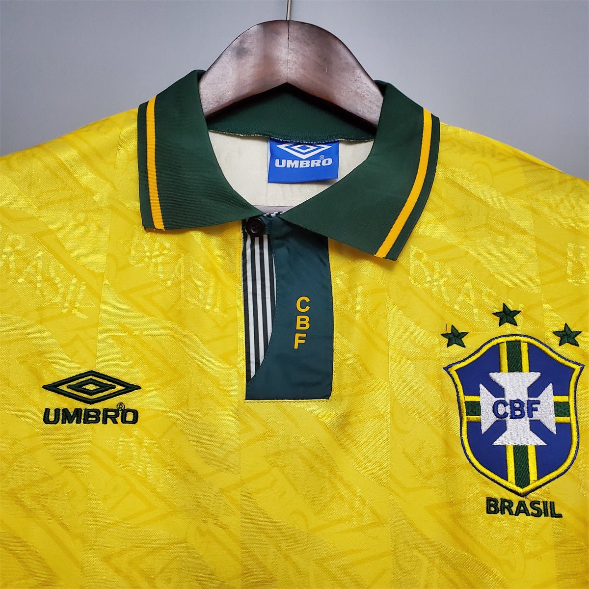 Camisa Seleção Brasil Home - Retrô 1991/92 Camisa Seleção Brasil Home - Retrô 1991/92