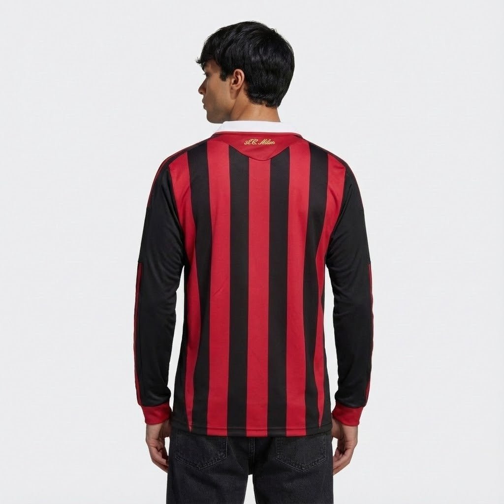 Camisa Retrô Milan 2009/10 I Manga Longa Camisa Retrô Milan 2009/10 I Manga Longa