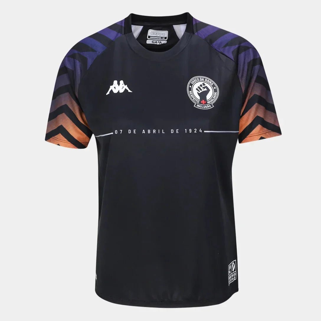 Camisa Feminina Kappa Vasco da Gama 2024/25 Aquecimento Camisa Feminina Kappa Vasco da Gama 2024/25 Aquecimento