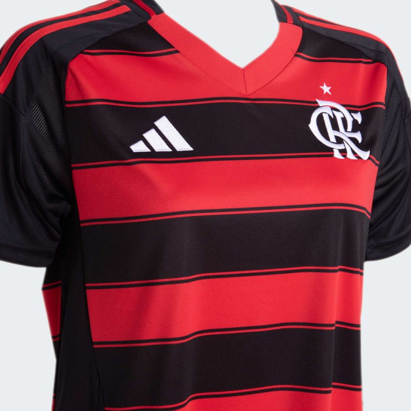 Camisa Feminina Adidas Flamengo 2025/26 I Camisa Feminina Adidas Flamengo 2025/26 I