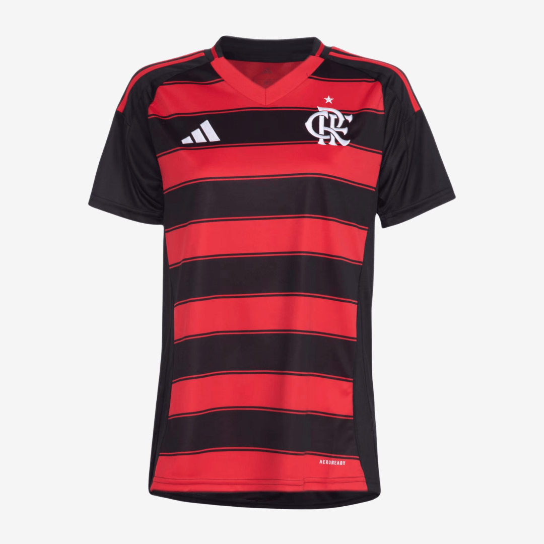 Camisa Feminina Adidas Flamengo 2025/26 I Camisa Feminina Adidas Flamengo 2025/26 I