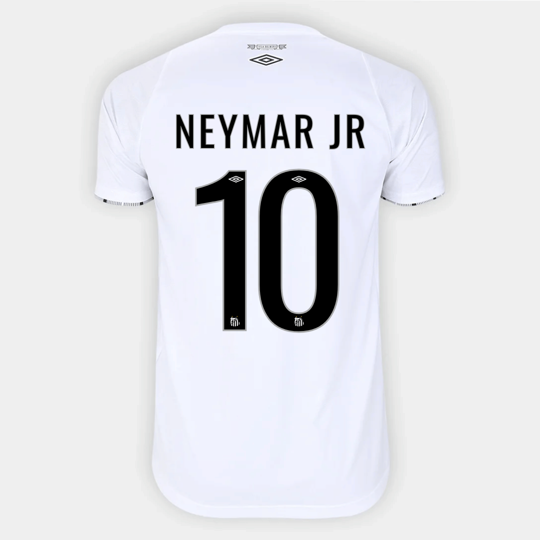 Camisa Masculina Umbro Santos 2024/25 I Neymar Jr 10 Camisa Masculina Umbro Santos 2024/25 I Neymar Jr 10
