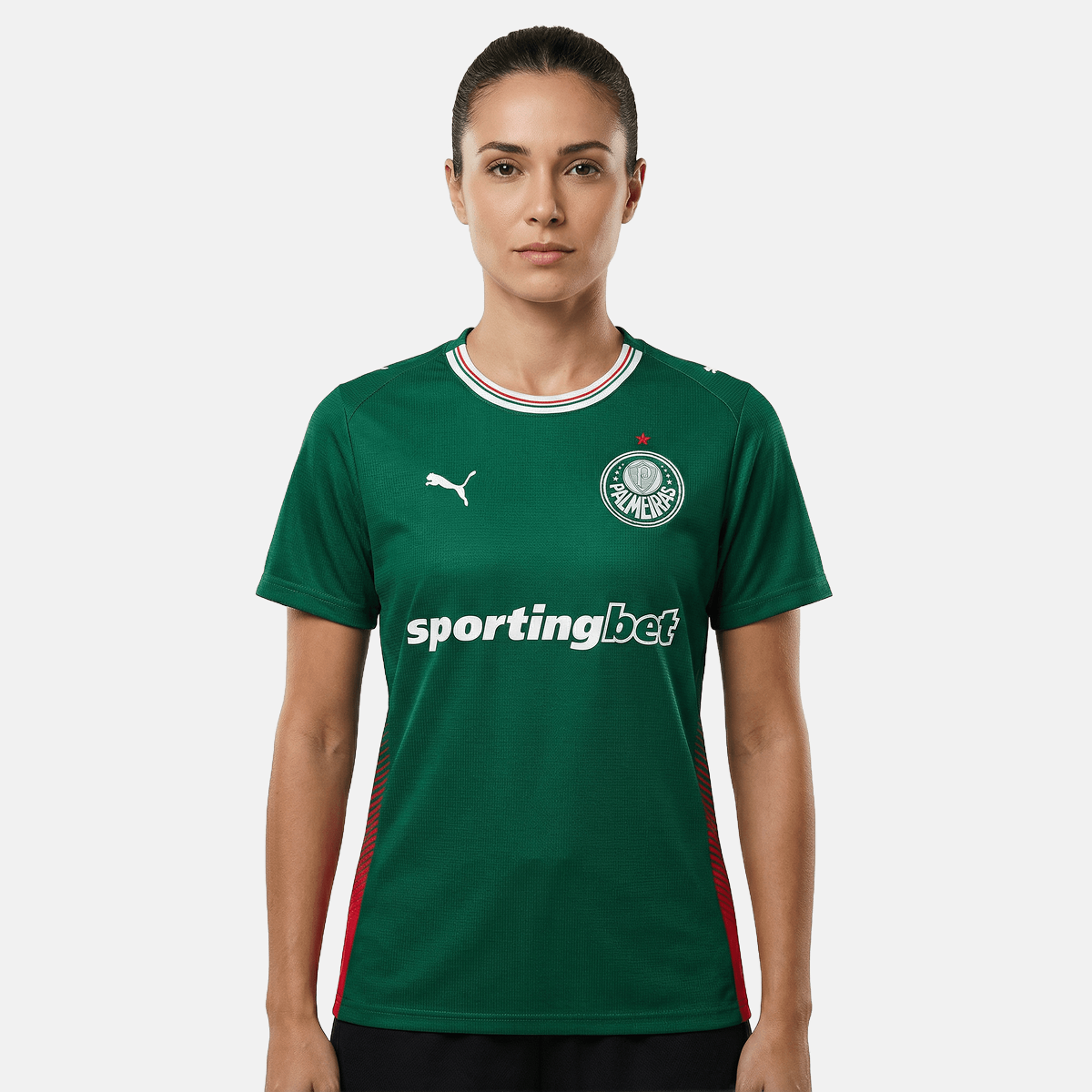 Camisa Feminina Puma Palmeiras 2026/27 I Camisa Feminina Puma Palmeiras 2026/27 I