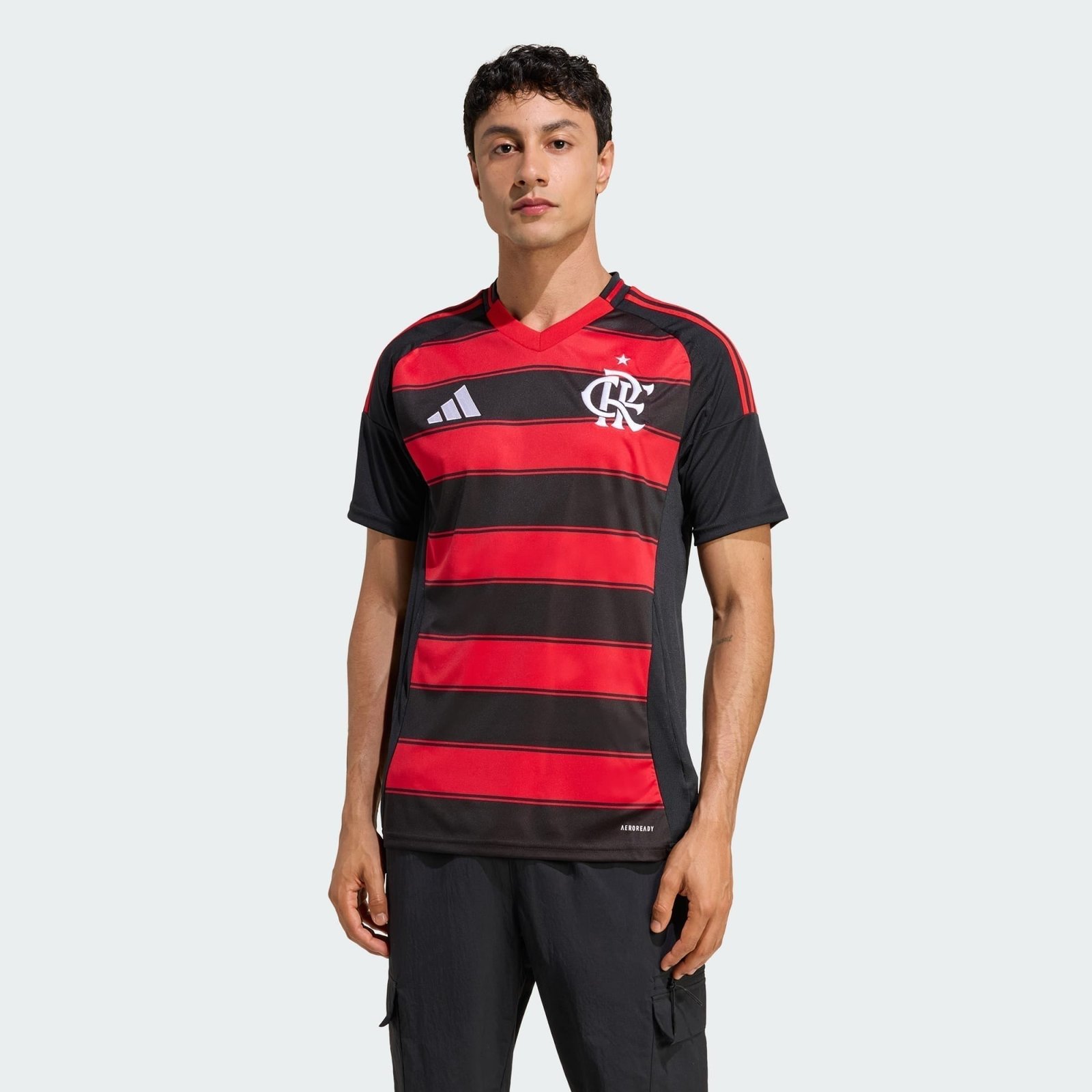 Camisa Adidas Flamengo 2025/26 I B. HENRIQUE N° 27 Camisa Adidas Flamengo 2025/26 I B. HENRIQUE N° 27