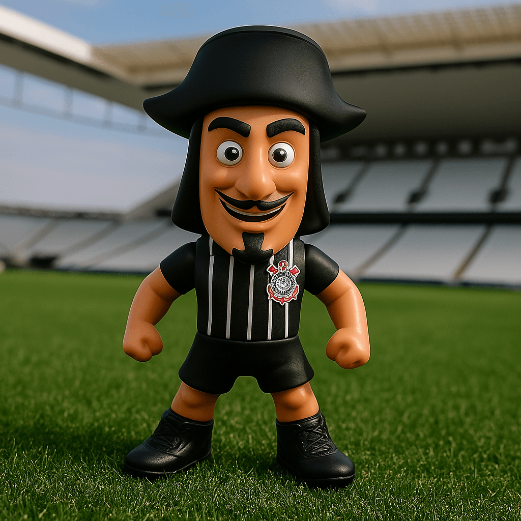 Mascote Corinthians - O Mosqueteiro Camisa 1 Mascote Corinthians - O Mosqueteiro Camisa 1