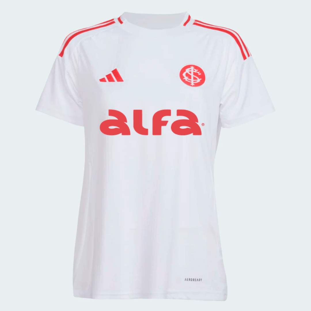 Camisa Feminina adidas Internacional 2025/26 II Com Patrocínios Camisa Feminina adidas Internacional 2025/26 II Com Patrocínios