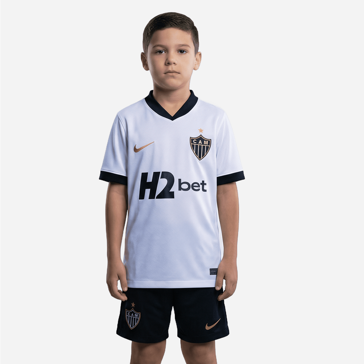 Conjunto Infantil Nike Atlético Mineiro 2026/27 II Conjunto Infantil Nike Atlético Mineiro 2026/27 II