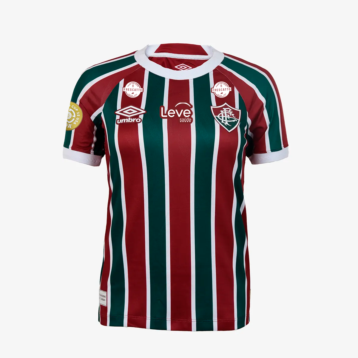 Camisa Feminina Umbro Fluminense 2025/26 I Com Patrocinios Camisa Feminina Umbro Fluminense 2025/26 I Com Patrocinios
