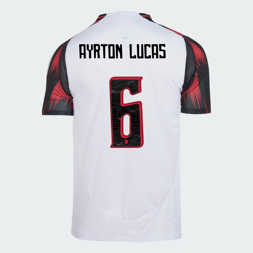 Camisa Adidas Flamengo 2025/26 II AYRTON LUCAS N° 6 Camisa Adidas Flamengo 2025/26 II AYRTON LUCAS N° 6