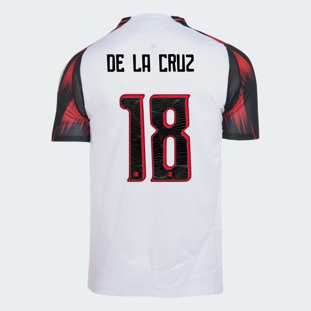 Camisa Adidas Flamengo 2025/26 II DE LA CRUZ N° 18 Camisa Adidas Flamengo 2025/26 II DE LA CRUZ N° 18