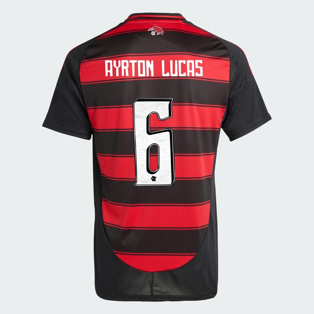 Camisa Adidas Flamengo 2025/26 I AYRTON LUCAS N° 6 Camisa Adidas Flamengo 2025/26 I AYRTON LUCAS N° 6