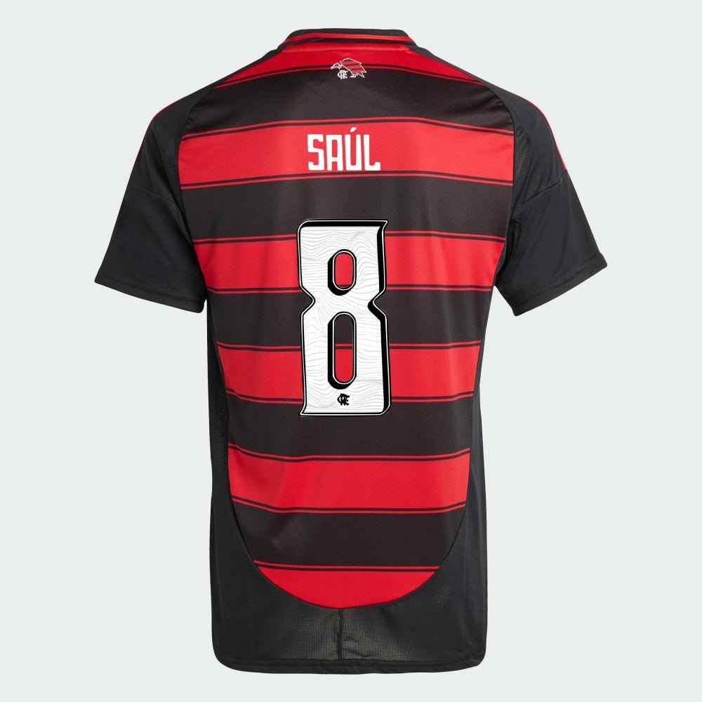 Camisa Adidas Flamengo 2025/26 I SAÚL N° 8 Camisa Adidas Flamengo 2025/26 I SAÚL N° 8
