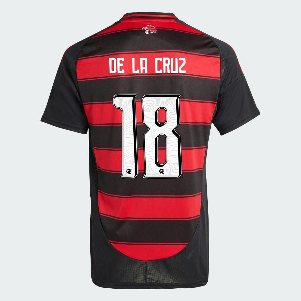 Camisa Adidas Flamengo 2025/26 I DE LA CRUZ N° 18 Camisa Adidas Flamengo 2025/26 I DE LA CRUZ N° 18