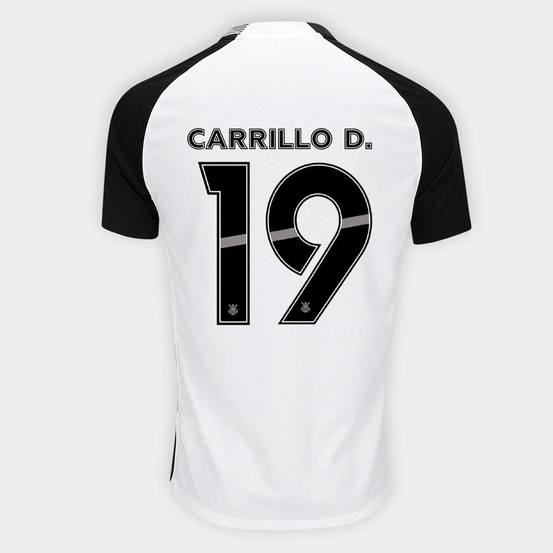 Camisa Corinthians 2025/26 I CARRILLO D. N° 19 Camisa Corinthians 2025/26 I CARRILLO D. N° 19