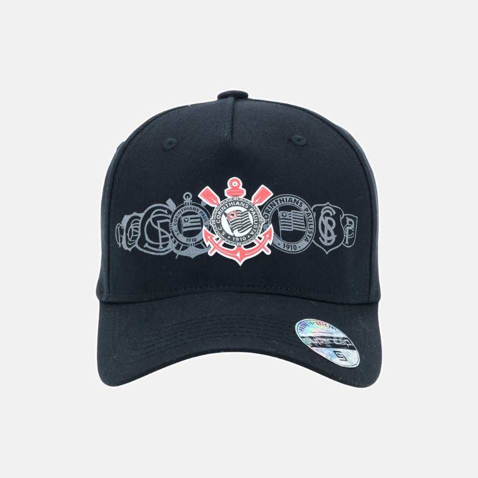 Boné Corinthians Escudos Historicos Boné Corinthians Escudos Historicos