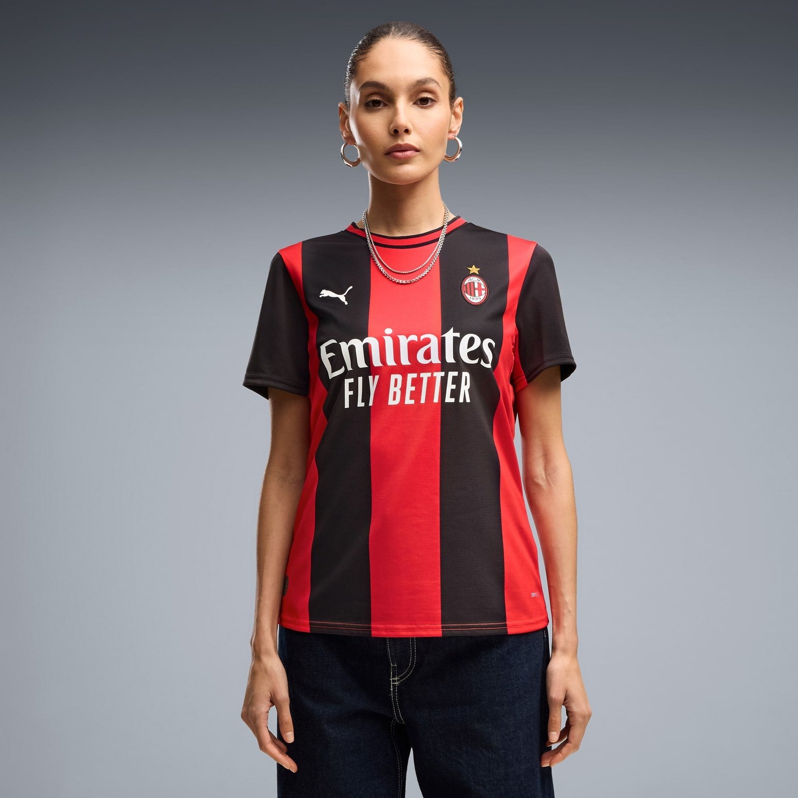 Camisa Feminina Puma AC Milan 2026/27 I Camisa Feminina Puma AC Milan 2026/27 I