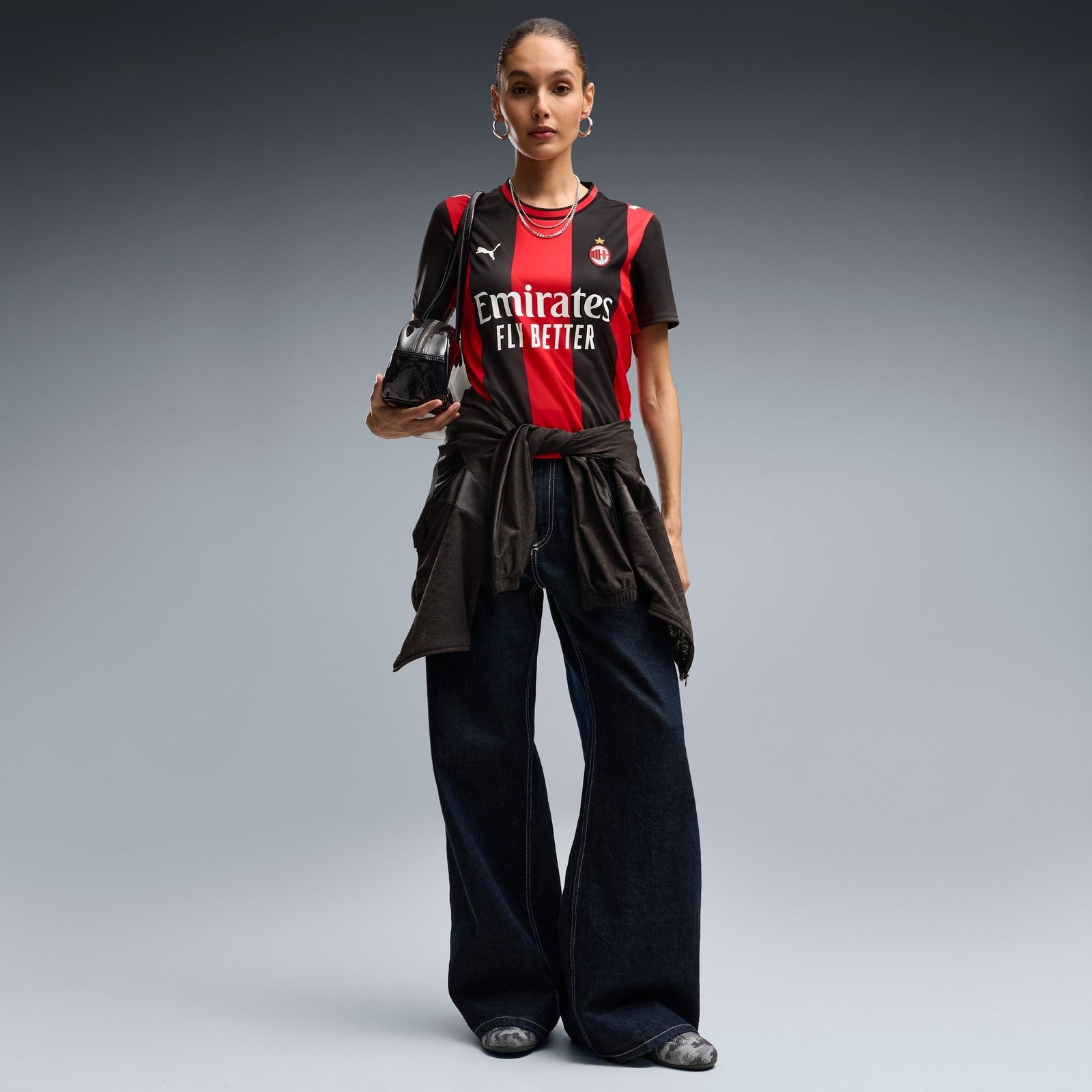 Camisa Feminina Puma AC Milan 2026/27 I Camisa Feminina Puma AC Milan 2026/27 I