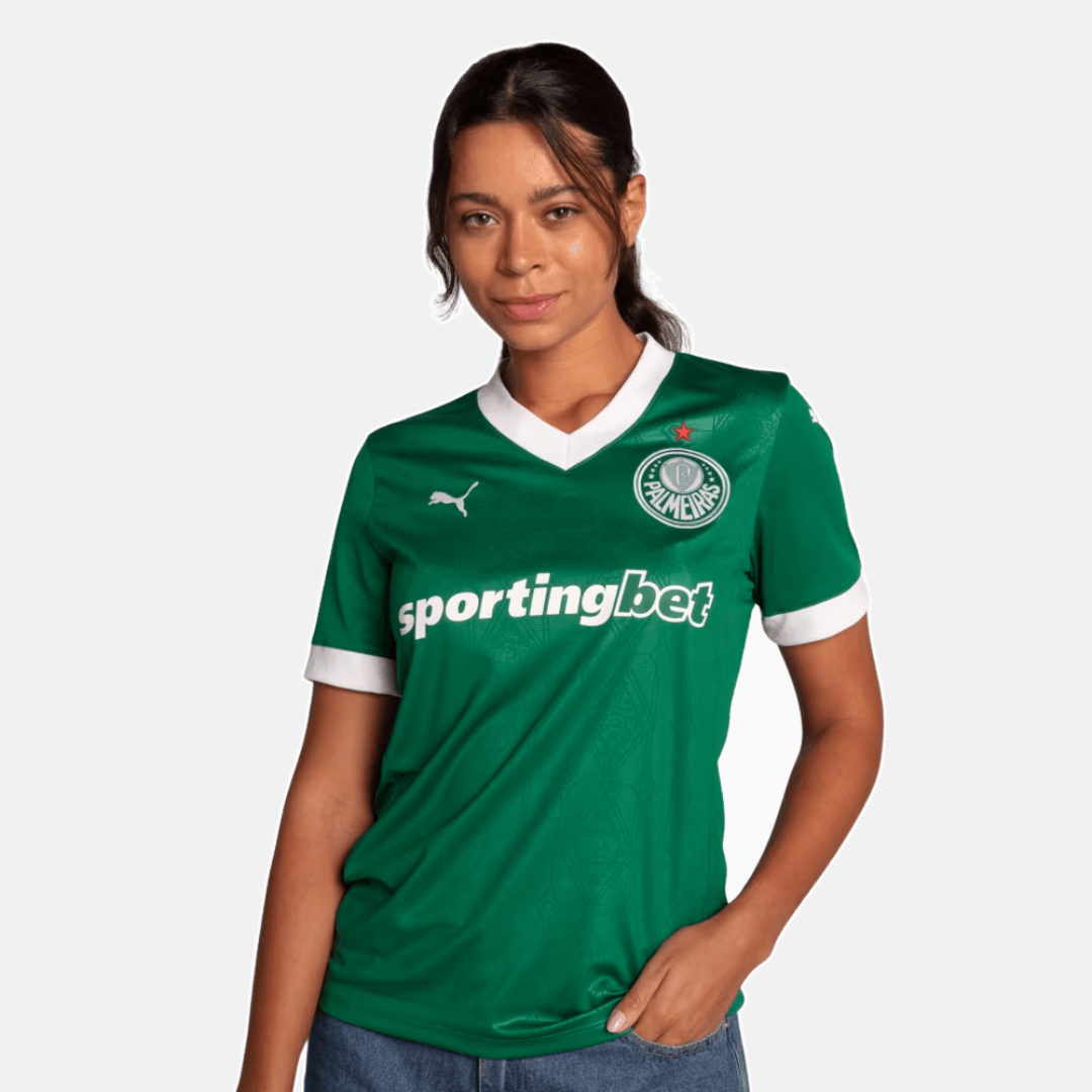 Camisa Feminina Puma Palmeiras 2025/26 I Torcedor Camisa Feminina Puma Palmeiras 2025/26 I Torcedor