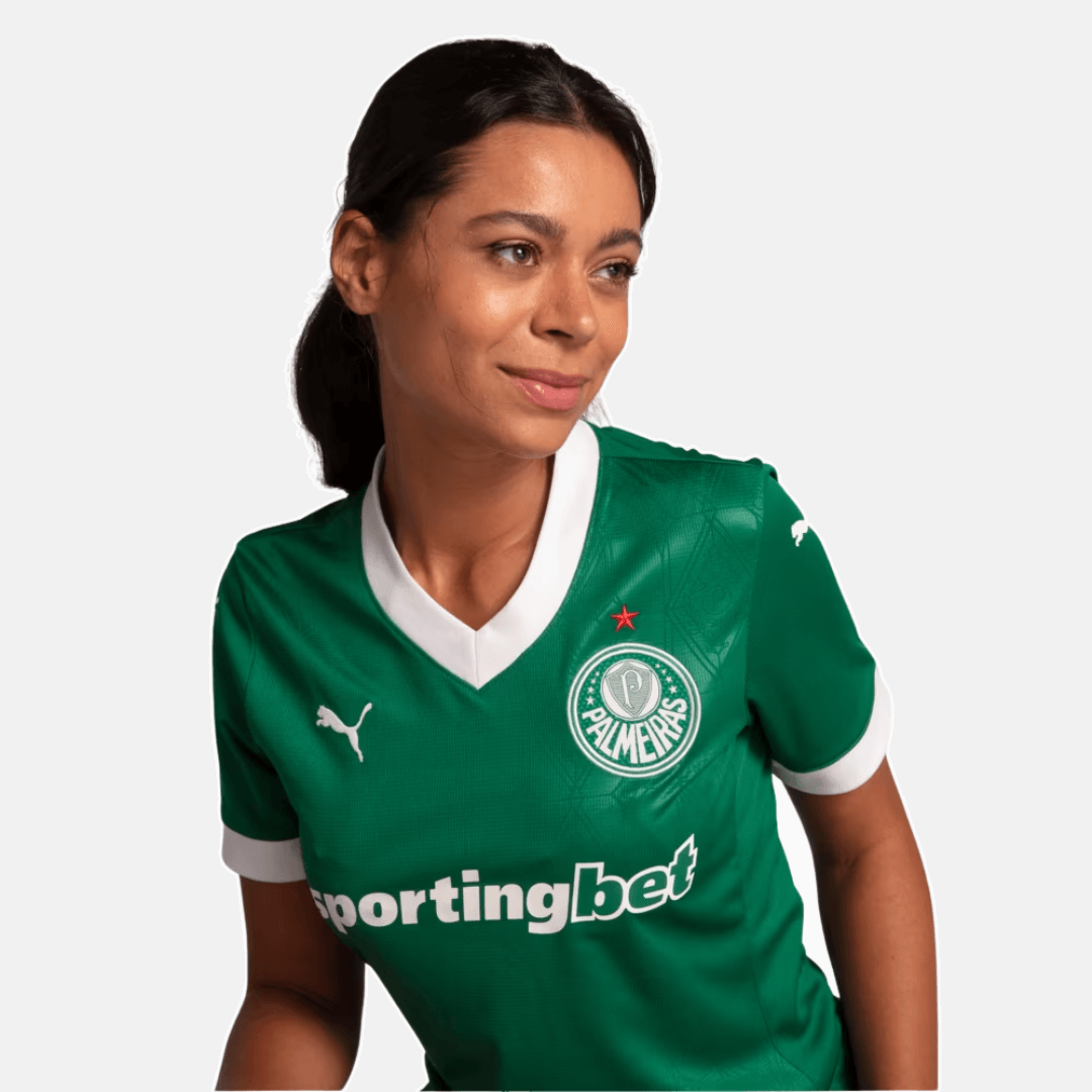 Camisa Feminina Puma Palmeiras 2025/26 I Torcedor Camisa Feminina Puma Palmeiras 2025/26 I Torcedor