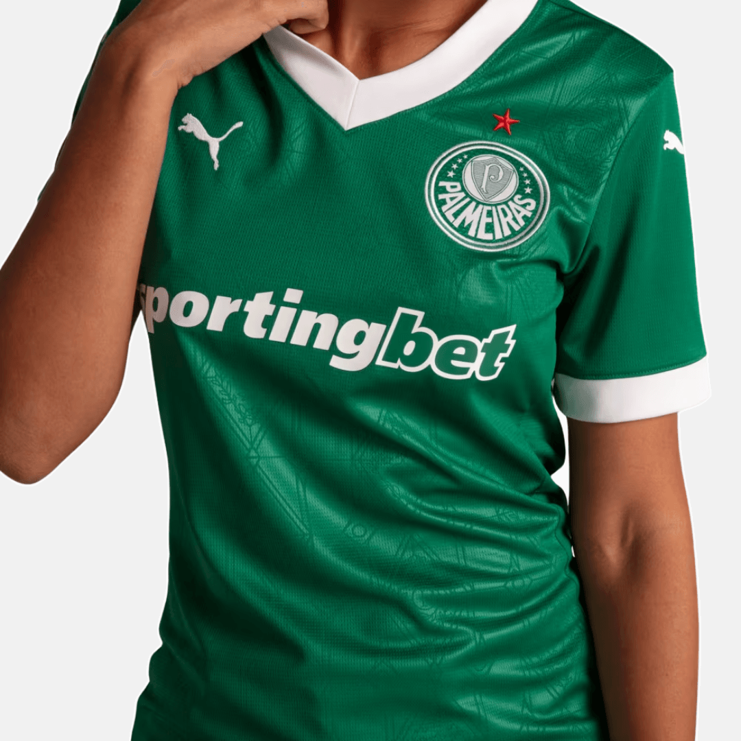 Camisa Feminina Puma Palmeiras 2025/26 I Torcedor Camisa Feminina Puma Palmeiras 2025/26 I Torcedor