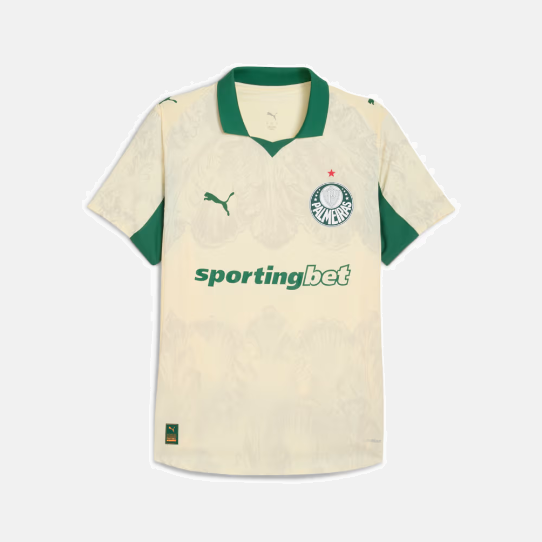 Camisa Feminina Puma Palmeiras x KidSuper 2025/26 Camisa Feminina Puma Palmeiras x KidSuper 2025/26
