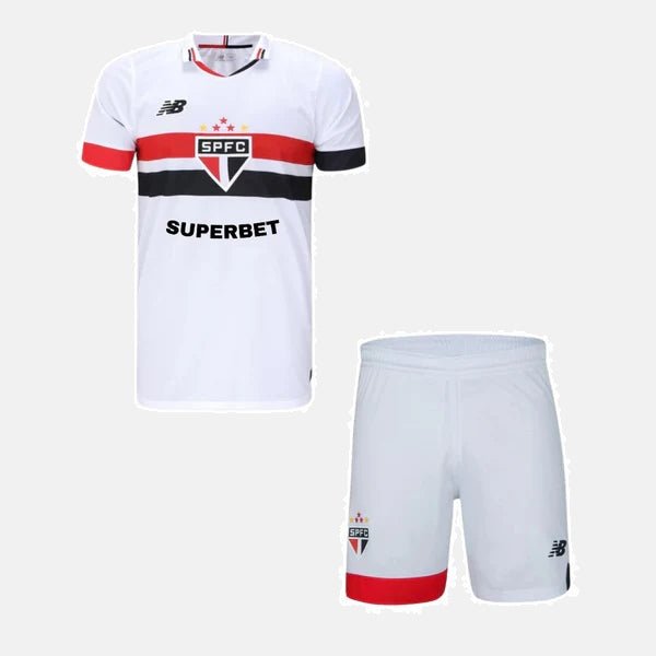 Conjunto Infantil New Balance São Paulo FC 2024/25 I Conjunto Infantil New Balance São Paulo FC 2024/25 I