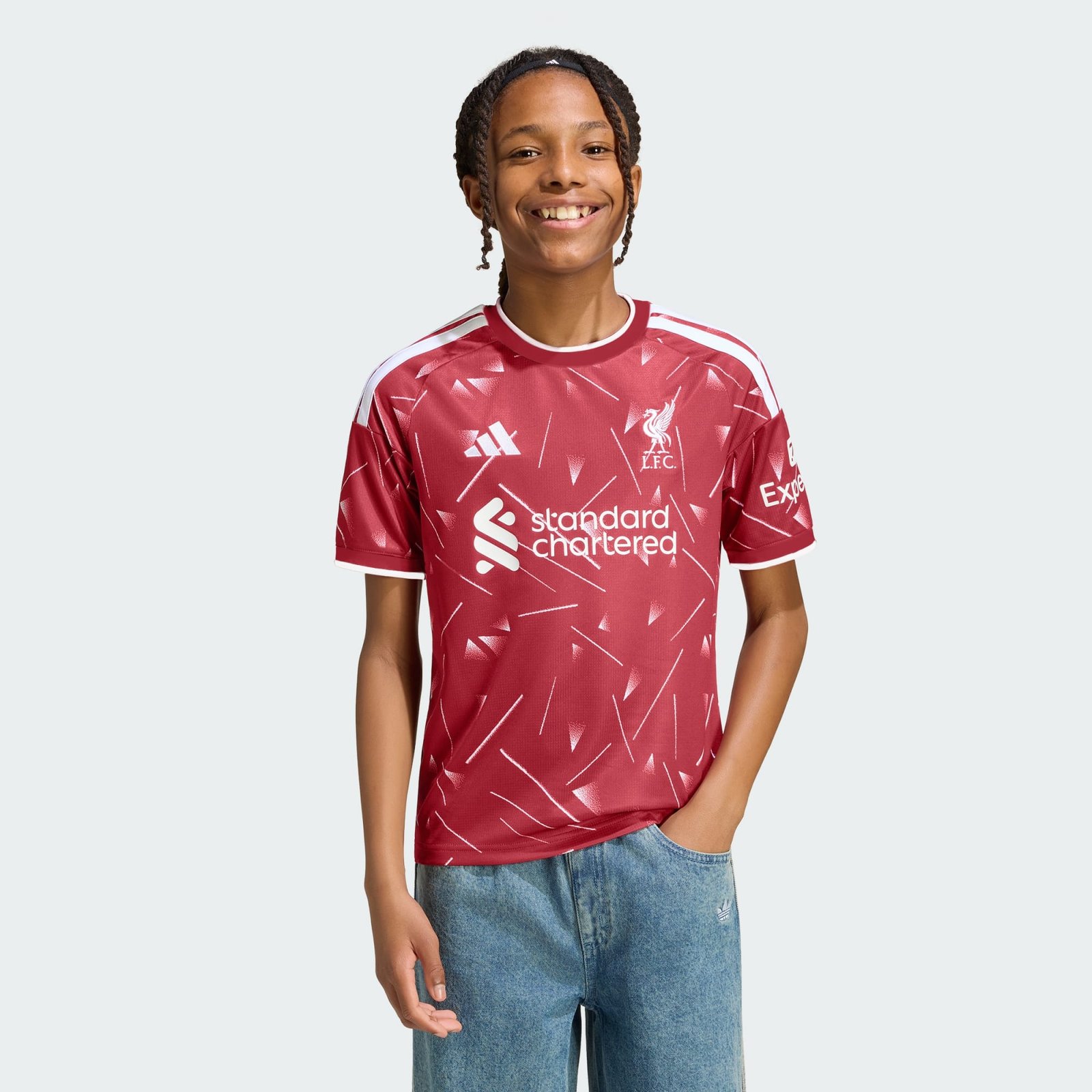 Camisa Infantil Adidas Liverpool 2026/27 I Camisa Infantil Adidas Liverpool 2026/27 I