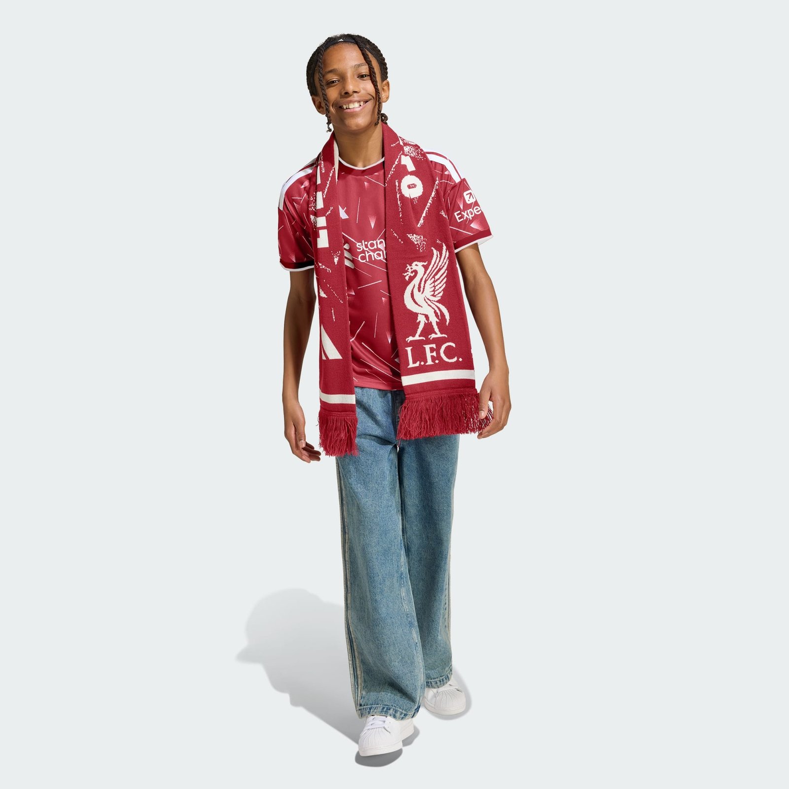 Camisa Infantil Adidas Liverpool 2026/27 I Camisa Infantil Adidas Liverpool 2026/27 I