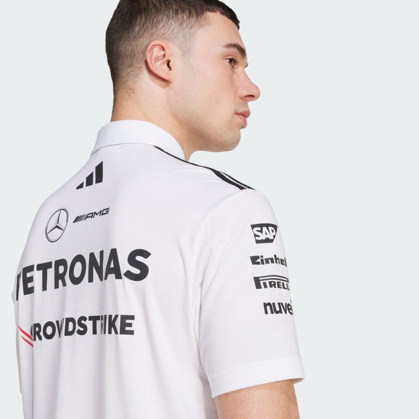 Camisa Polo Branca Mercedes - AMG Petronas Formula One Team Camisa Polo Branca Mercedes - AMG Petronas Formula One Team