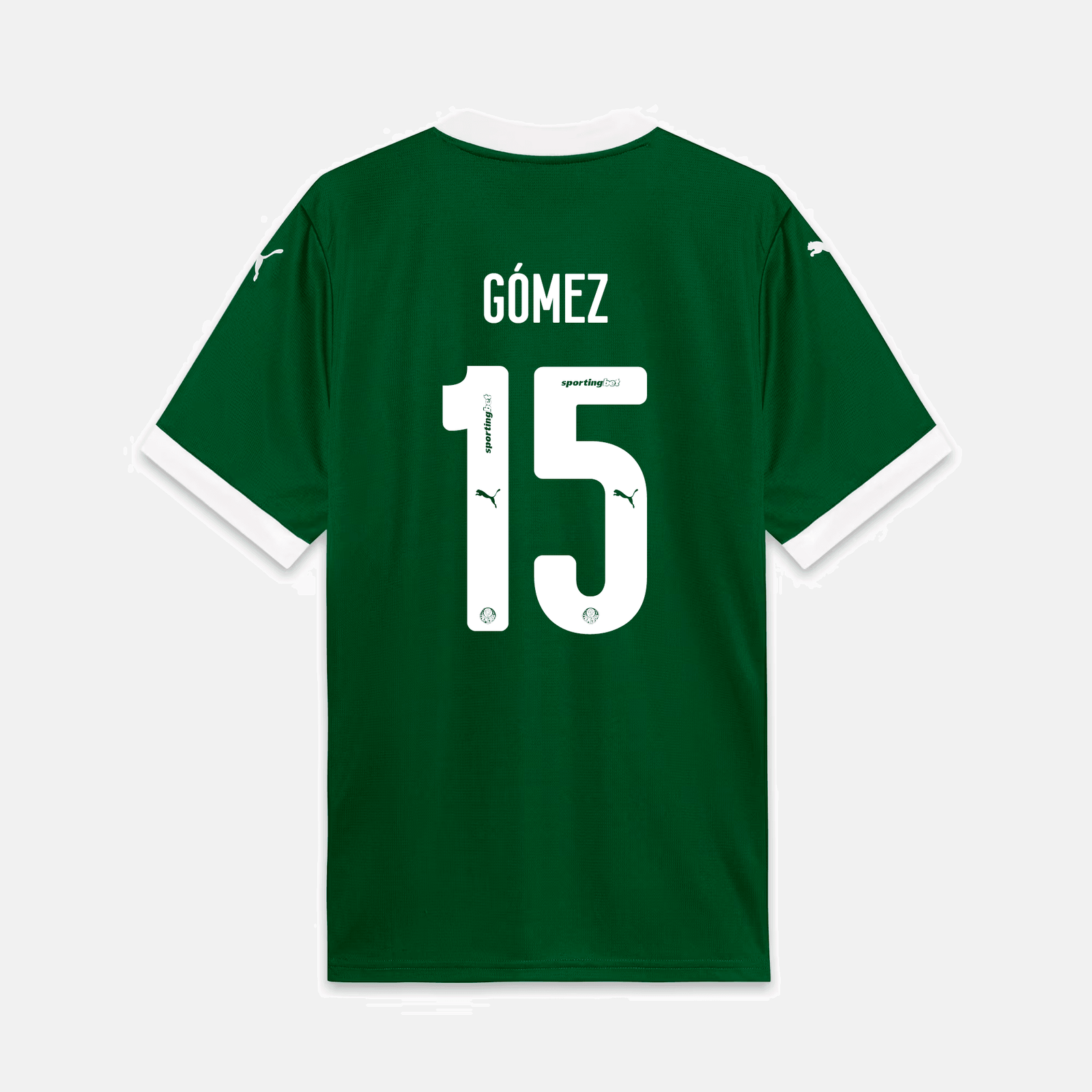 Camisa Puma Palmeiras 2025/26 I - Gómes N° 15 Camisa Puma Palmeiras 2025/26 I - Gómes N° 15